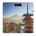 Japan Mount Fuji Landscape Scale for Body Weight Digital Bathroom Scale Precision Smart Weighing Scales with Clear LED Display Accurate High Precision Scales Weighing Machine