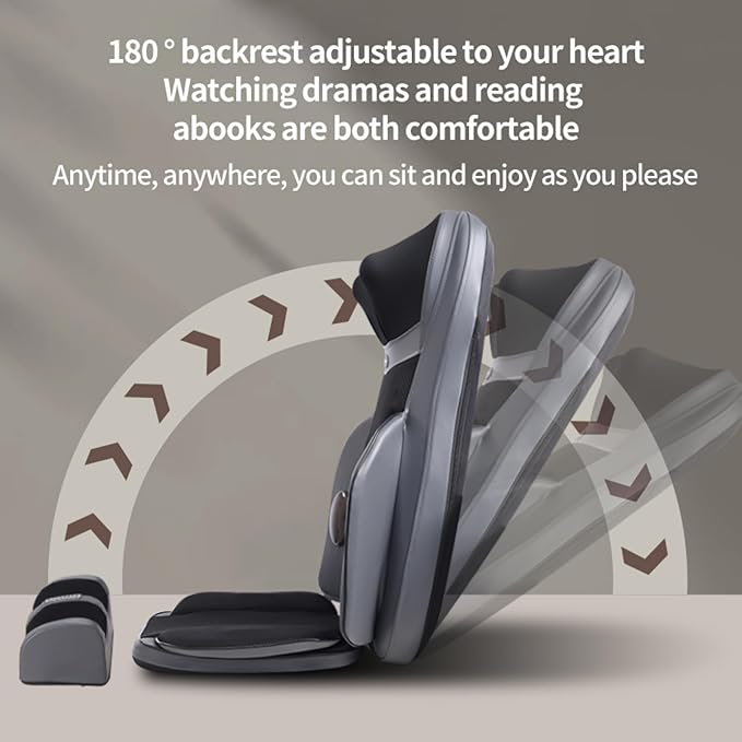 Beloving Shiatsu Neck &amp Back Massager with Heat Massager Chair Pad with Deep-Kneading Nodes Adjustable Seat Massager for Full Body Relaxation Use at Home Office