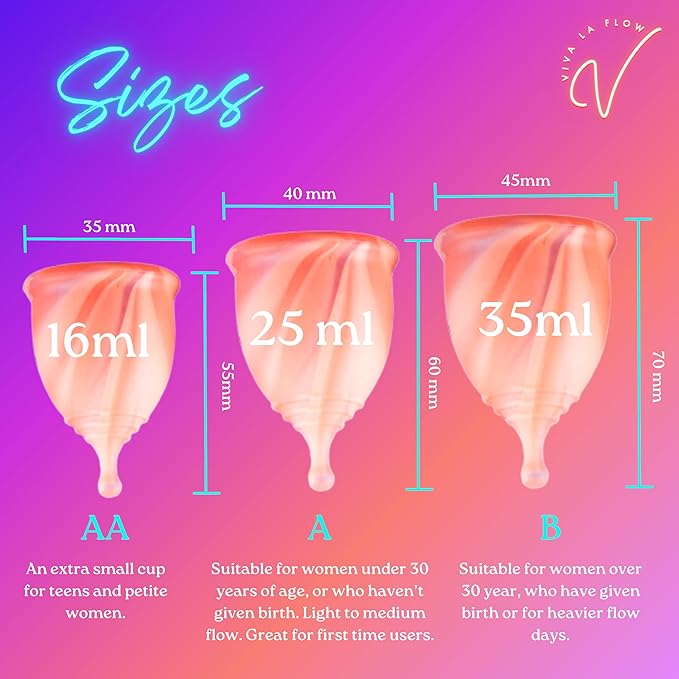 Reusable Menstrual Cup -100% Medical Grade Silicone - No Metals or Toxins - Soft &amp Comfortable Period Care - Leak Free - 10 Hours of Protection -Size B-Minted