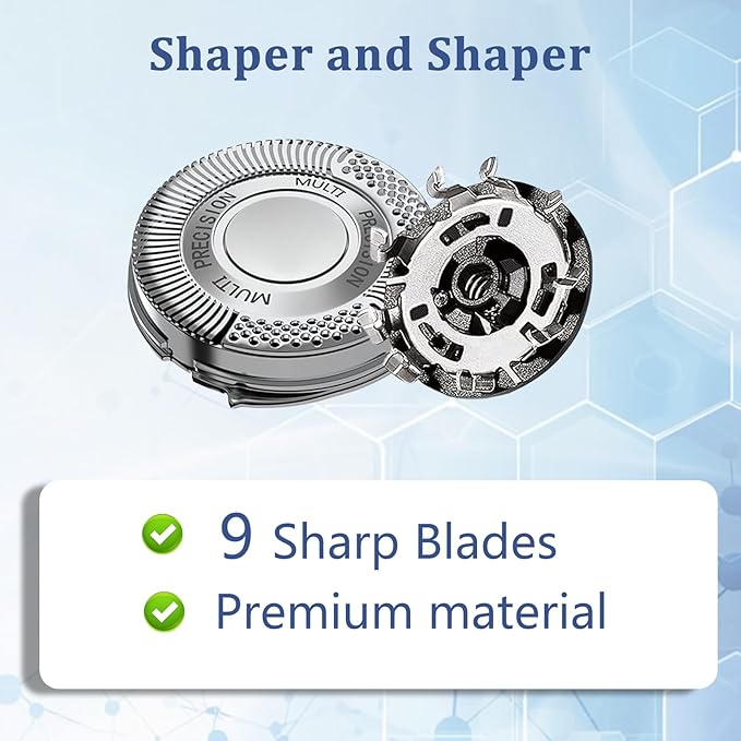 Replacement Head Compatible with Philips Norelco 5000X Series Shavers Fits Models X5000 X5001 X5002 X5003 X5005 X5009 X5101 X5102 1 Pack