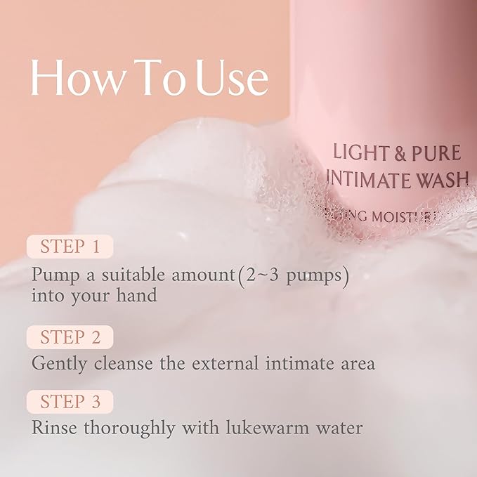 LA MUSE Daily Feminine Wash | pH Balanced Paraben-Free Vaginal Wash | Micro Bubble Soft &amp Mild Cleansing for Sensitive Skin | Plant Based Natural Intimate Hygiene for Women | 5.07 fl oz
