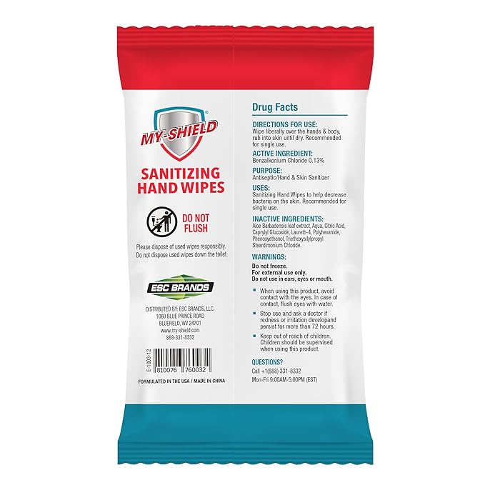 Sanitizing Hand Wipes - Alcohol-Free Long-Lasting Antimicrobial Protection. Kills 99.9% of Germs. Infused with Aloe Vera (Two 80-Count Four 20-Count) FDA Registered