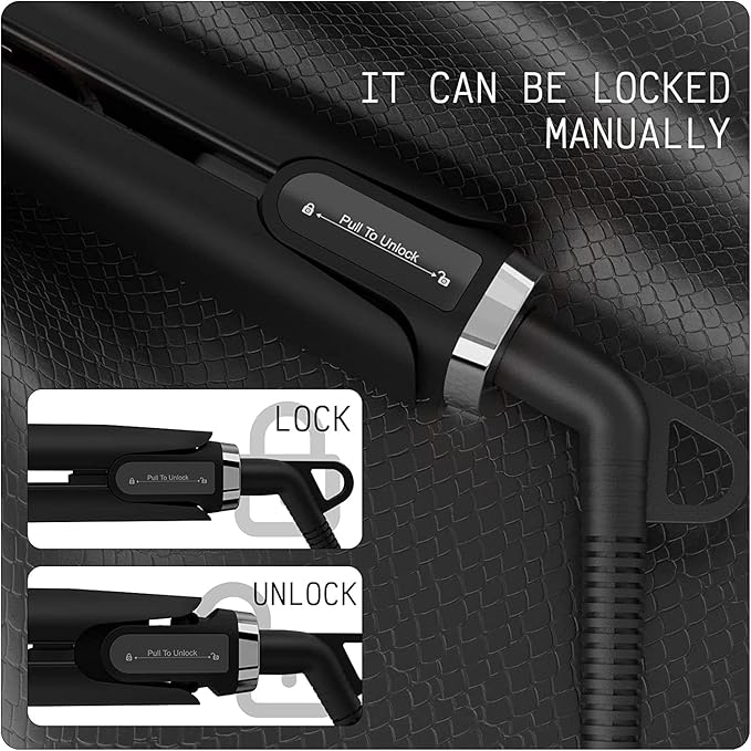 K&ampK Flat Iron Small Mini Tourmaline Titanium Hair Straightener 0.5 inch Plate 4D 360°Swivel LED Display for Woman Short Hair Adjustable Temperature Dual Voltage Auto Shut Off(Black)