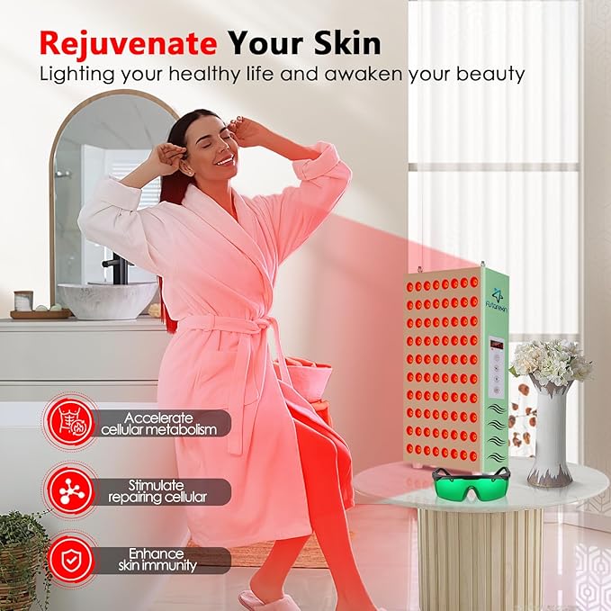 Red Light Therapy for Body Face 400W 80pcs LED Red Light 660nm &amp Infrared Light 850nm Red Light Therapy Panel Device Lamp for Skin Beauty &amp Anti-Aging with Controller