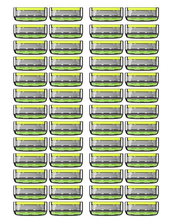 Dorco Pace 6 Pro - Six Blade Razor System with Trimmer - 52 Pack Refill (No Handle)