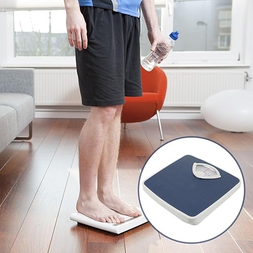 HEALLILY Weighing Bathroom Scales Home Scales for Body Weight Bathroom Body Digital for Body Weight Weight Scales Body Fat Mechanical Pu to Rotate Spring
