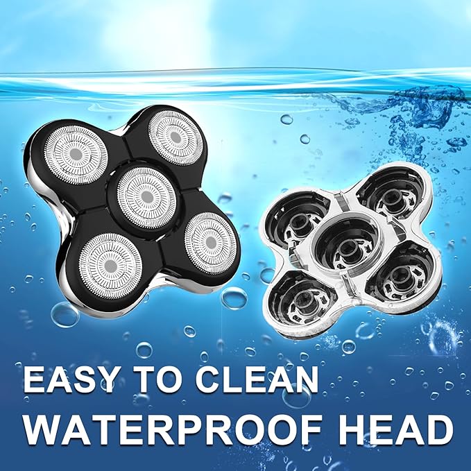 Shaver Replacment Heads Pro Head Shaver Replacement Blades Compatible with Re-ming-ton Balder Pro Head Shaver Model XR7000 precision electric razor replacement heads for bald men (2 PACKS)