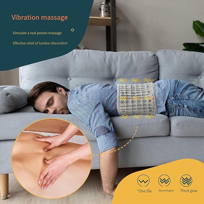 YIHANGG Decompression Back Belt with Red Light Heating and Massage Back Reliever Inflatable Back Brace for Spinal Lumbar Woman Men Heating Pad