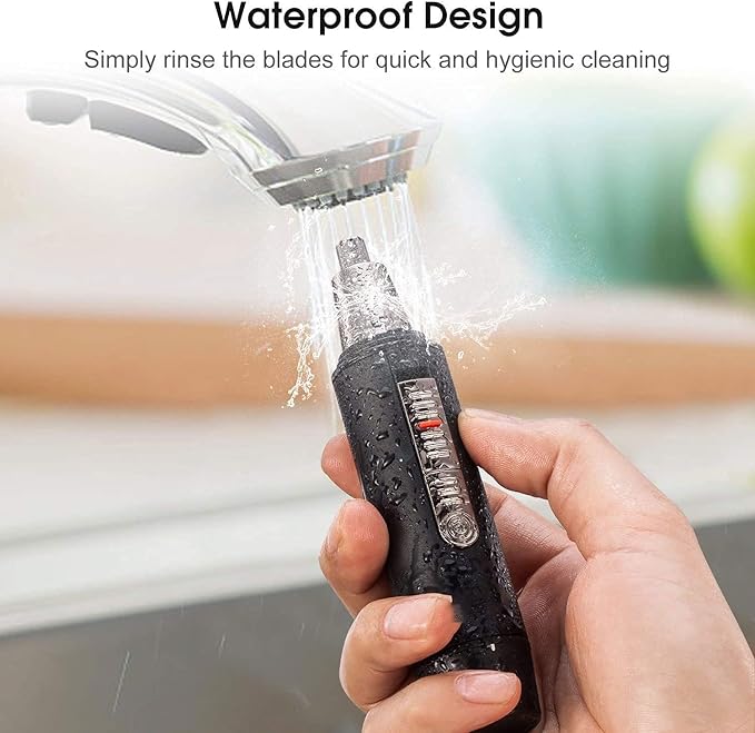 Ear and Nose Hair Trimmer for Men Professional USB Rechargeable Nostril Nasal Hair Cleaning System Lightweight Waterproof Nose Hair Clippers for Women