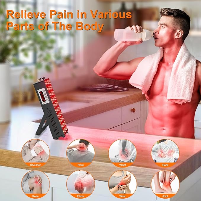 Red Light Therapy for Face and BodyNear Infrared Light Therapy for Pain ReliefSleep Skin Health Recovery with 660nm 850nm 300W High Power Panel Infrared Therapy or Infrared Light Therapy Device