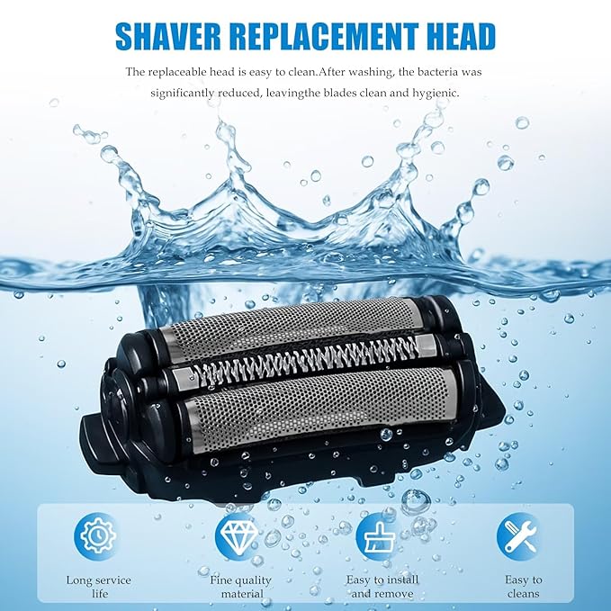 Upgraded Shaver Replacement Inner Cutter and Foil for Panasonic ES8103 ES8109 ES-GA2 ES-GA21S ES-LT41 ES-LT71 ES-SL41 ES-ST23 Replace WES9068PC WES9087PC