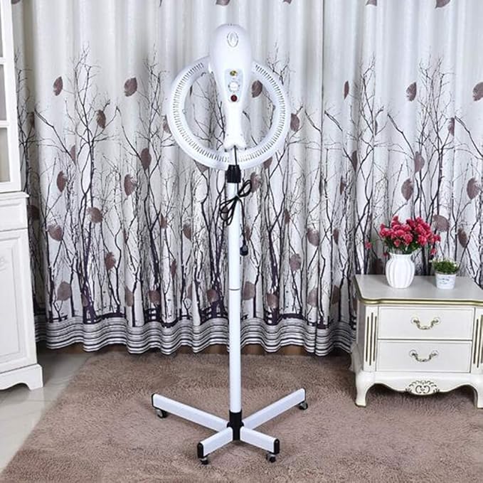 Hair Salon Colour ProcessorStand up Styling Hood Hair Dryer with Wheels FloorHeatinghineProfessional Beauty Salon Equipment HairdressingAdjustable Temperatu