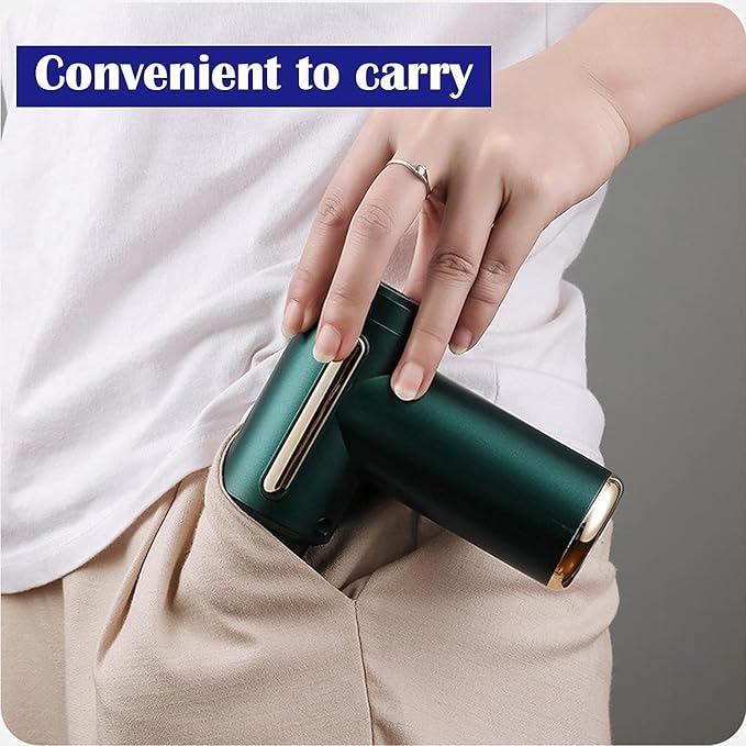 Massage Gun Muscle Massage Gun for Athletes Handheld Electric Deep Tissue Back Massager Percussion Massage Device for Pain Relief (Green)
