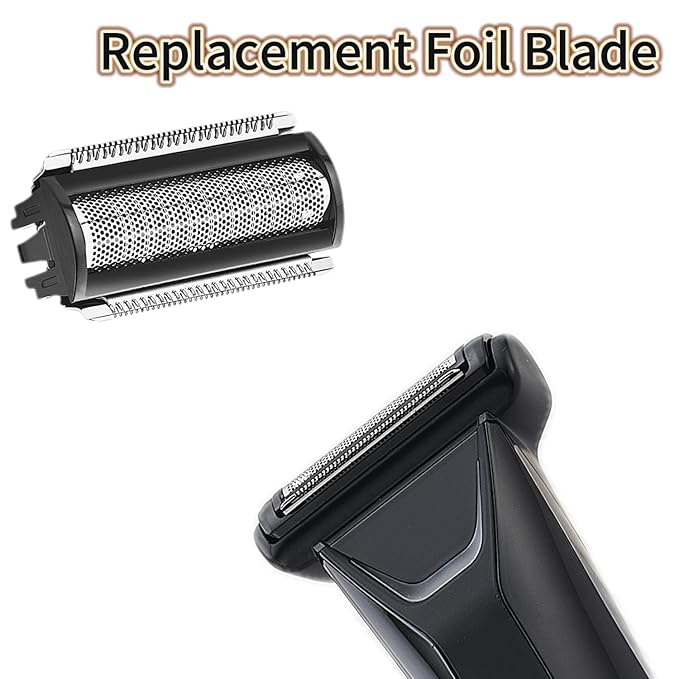 3 Pack Replacement Foil Blade Compatible with MANSCAPED The Lawn Mower Electric 5.0 Ultra Hair TrimmerReplacement Clipper Blades Groin Hair Foil Shaver Head for Close Body Hair Grooming