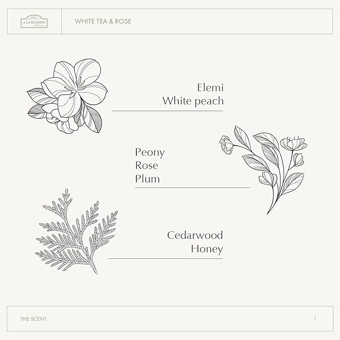 A LA MAISON Cleansing Shower Oil – White Tea &amp Rose