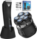 Head Shavers for Bald Men Body Hair Trimmer for Men Manscape Groin and Ball Trimmer2 in1 Body and Head Shaver Grooming KitIPX7 (A B)