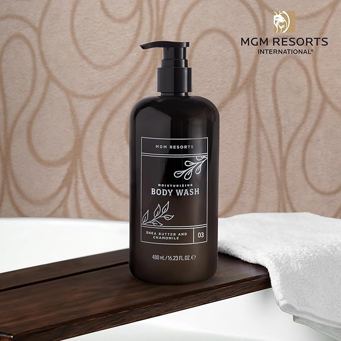 Body Wash - Shea Butter &amp Chamomile - Scent of Fig Cranberry &amp Bergamot - Hotel Body Wash - 16.23 oz
