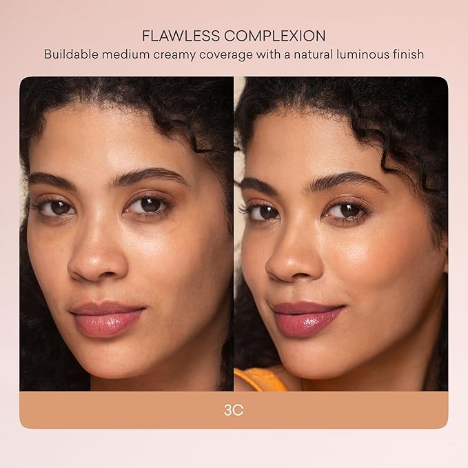 Toty by Sofia Vergara - Ilumina CC Creamy Compact SPF 50+ Mineral Broad Spectrum Sunscreen for Face - Tinted Blurring Balm SPF- Matte Light Coverage - Water &amp Sweat Resistant - All Skin Types - 3
