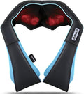 GaRcan Neck- Shiatsu Shoulder Massager - Electric Deep Kneading Massage with Heat for Muscle Relief Tired Back Neck Shoulder &amp Legs