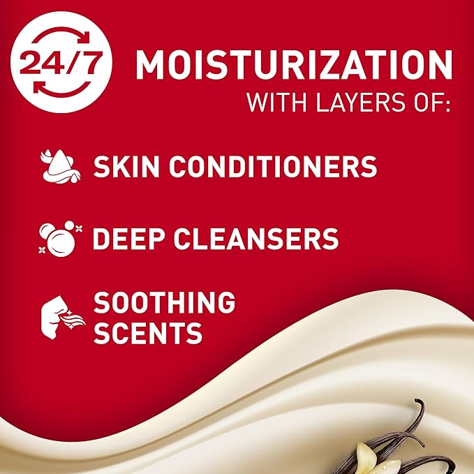 Old Spice Body Wash GentleMan’s Super Hydration for Men 24/7 Renewing Moisture Gentle on Skin with Skin Conditioners Vanilla + Shea Butter Scent 20 oz (Pack of 4)