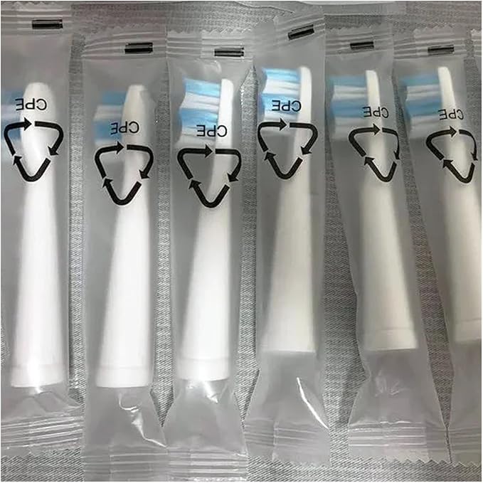 10pcs Electric Replacement Brush Heads Sonic Toothbrush Hygiene Care 899 Set Compatible for Seago SG910 SG507 SG958 SG515 SG949 SG575(10 White Heads)