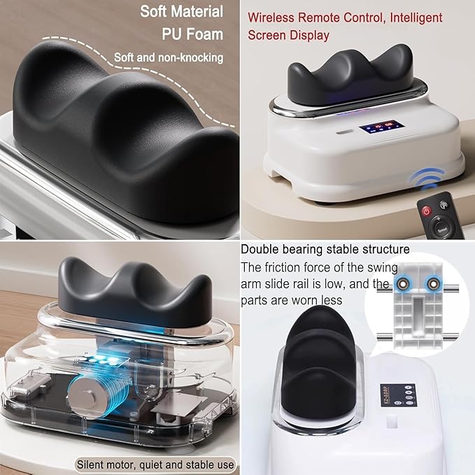 Fitness Blood Chi Machine Swing Foot Massager with Remote Control and Timer Function 4 Modes and 30 Gear Speed Promote Blood Circulation for Relax Muscles