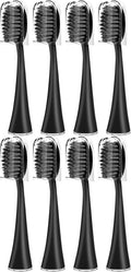 Compatible for Seago SG-540 Replacement Toothbrush HeadsCleaning Deep Tooth Gaps Suitable for(8BLACK)