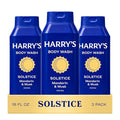 Harry's Men's Body Wash - Solstice Scent - (3 Pack) 18 fl oz - Shower Gel for Men - No Parabens Sulfates or Dyes