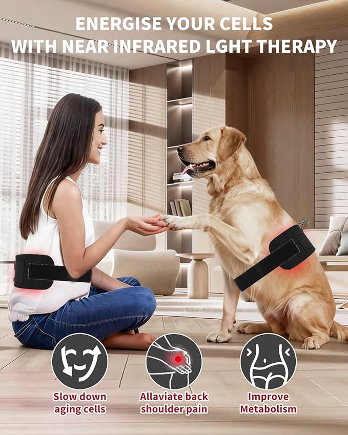 Red Light Therapy for Body3-in-1 660nm&amp850nm LED Bead Red Light Therapy Belt with Timer Remote Control for Back Shoulder Waist Muscle Pain Relief for Women Men