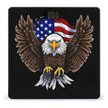 USA Flag Patriotic Eagle Scale for Body Weight Sturdy Tempered Glass Weighing Scales with LCD Display Accurate Digital Bathroom Scale Convenient Body Fat Smart Scales Easy Read