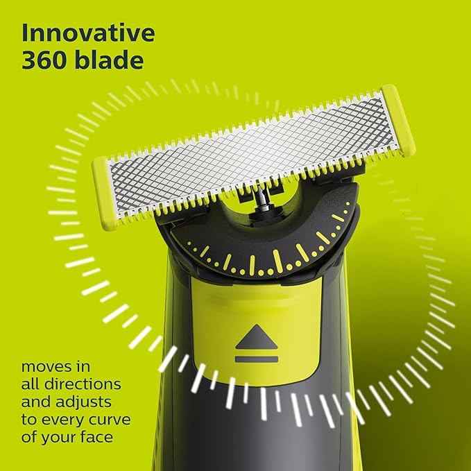 Philips Norelco OneBlade 360 BladesGenuine Replacement Blades for OneBlade Electric Shaver and TrimmerQP440/804 Count (Pack of 3)