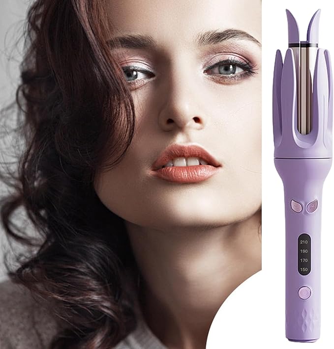 Curly Irons for Hair – Heated Curling Device Fast Hair Curler | 4-Level Temperature Wand Smooth Barrel Curl Iron for Travel Events Quick Hairstyling Long or Short Hairs Types