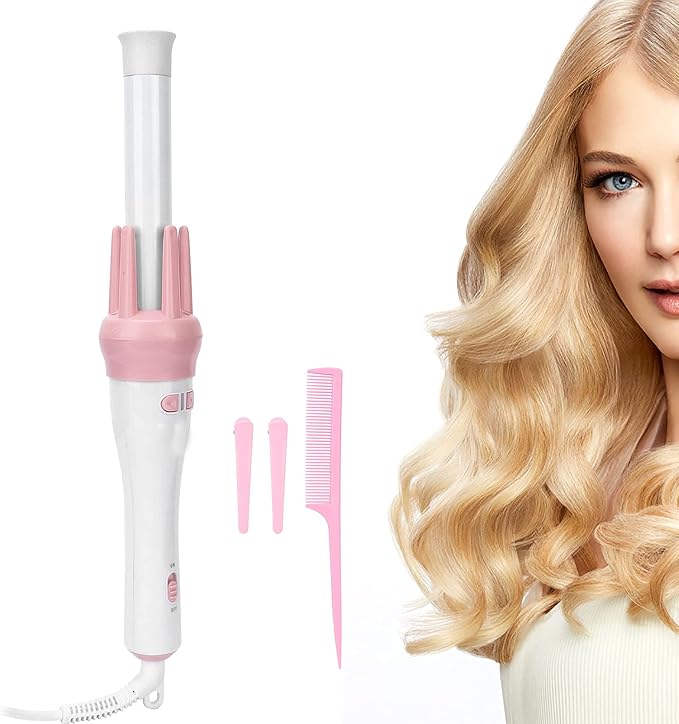 Automatic Curling Tongs Rotating Hair Curling Wand Iron Wavers Professional Auto Curler Ceramic Tourmaline Barrels 200¡æ Constant Temperature 30s Faster Heat Salon Tool Gift