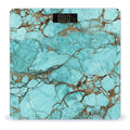 Digital Bathroom Scale for Body Weight Scale with Bright LCD Display High Accuracy Step-On Technology Auto On/Off Turquoise Marble Digital Scales 400 Lbs /180kg