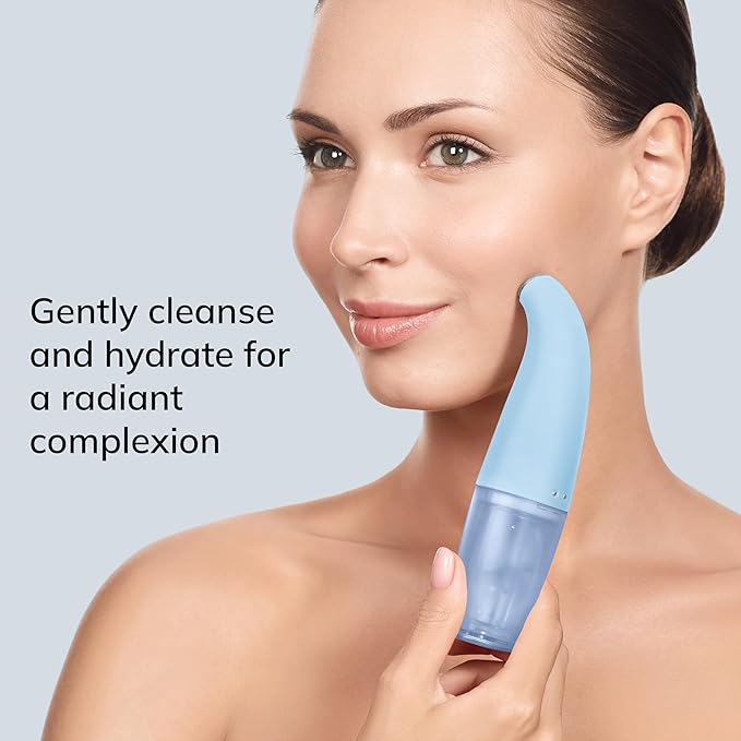 GESKE SmartAppGuided™ Aqua-Stream Face Cleanser | 8 in 1 | Deep Pore Cleansing | Impurities Prevention | Blackhead Extraction | Reduce Red &amp Dry Skin | Use with Our Aqua-Stream Solution