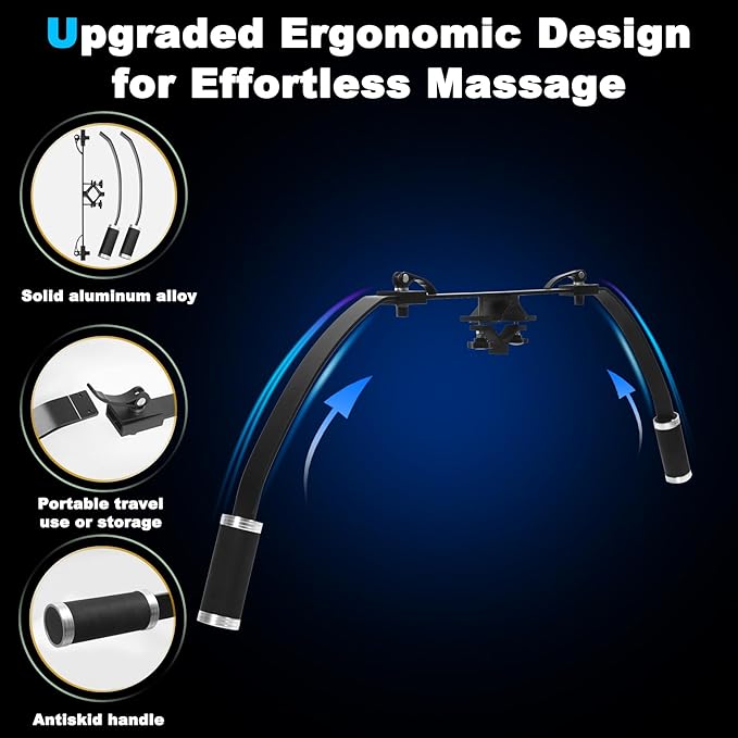 Massage Gun HolderDetachable Deep Stable for Portability Massage Gun Holder for Back Extension Handle Compatible with Most Massage Guns for Hard to Reach AreasMuscle Pain Relief