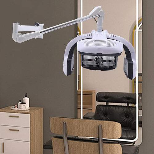 1500W 110V Professional Wall Mounted Hair Dryer Professional Salon Hair Hood Dryer with LED Display Temperature Adjustment Hair Color Processor for Homes &amp Hair Salons &amp Barber Shops