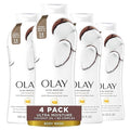 Olay Body Wash for Women Ultra Moisture 24hr Moisturizing Hydrating &amp Refreshing B3 Vitamin Complex Free of Parabens &amp Phthalates For All Skin Types Coconut Oil Scent 22 fl oz (Pack of