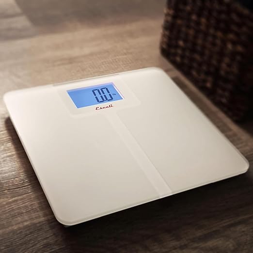 Escali High Capacity Anti-Slip Digital Bathroom Scale for Body Weight with Extra-High 562-lb Capacity Batteries Included