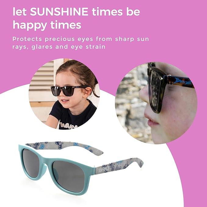 BANZ Baby Jbanz Infant Sunglasses 0-24 Months - Baby Sunglasses with 100% UV Eye Protection With Glare Reduction