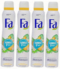 Economy size 200ml/6.7 ounces Fa 48h Deodorant Spray for Men &amp Women (4 Packs) (Hawaii Love)