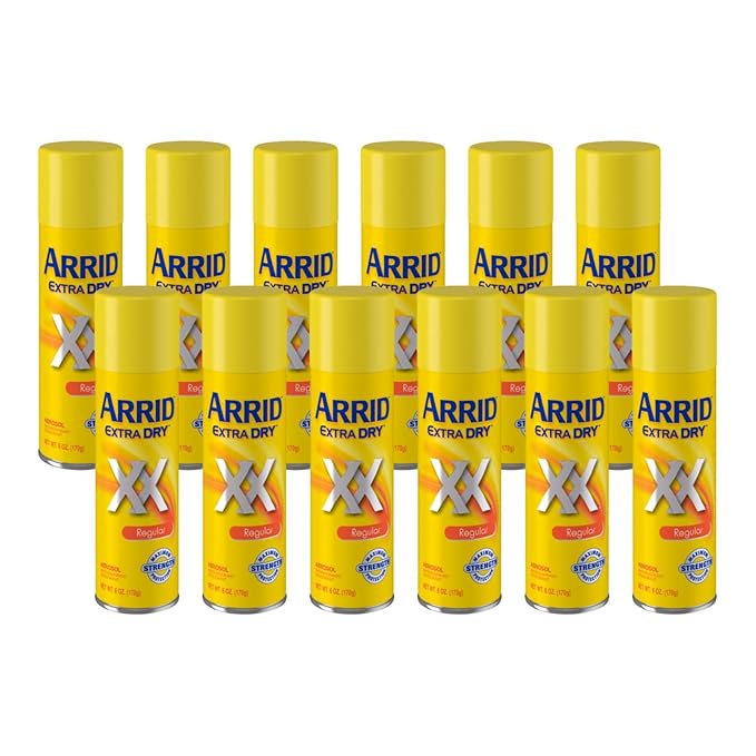 Arrid XX Extra Dry Aerosol Antiperspirant Deodorant Regular 6 oz. (Pack of 12)
