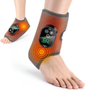 Cordless Ankle Heating Pad Foot Massager with Heat for Pain Relief Ankle Massager for Women and Men Heated Foot Brace Wrap with 6 Heat Levels and 3 Vibration Modes