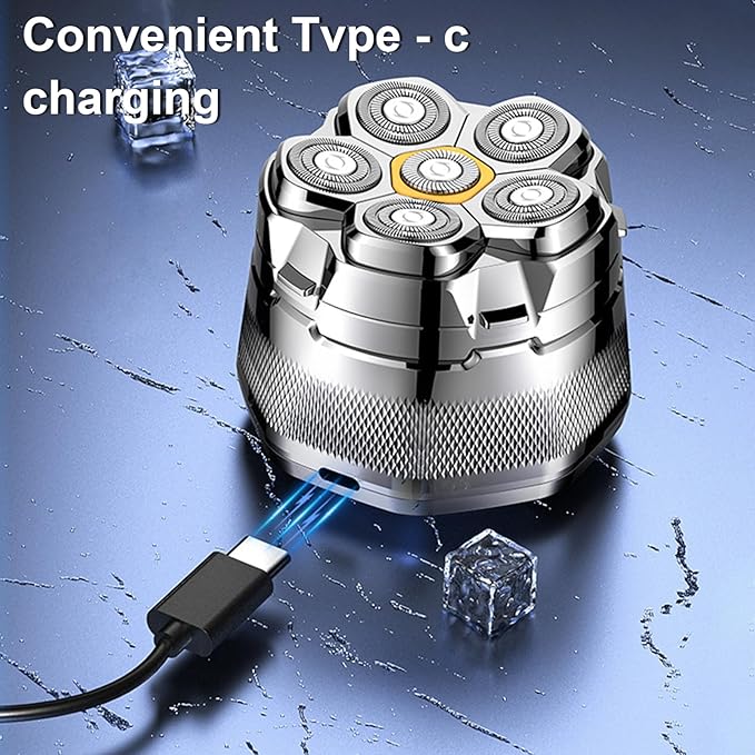VEAREAR Head Shavers for Bald Men 6D Magnetic Ergonomic Electric Razor with LED Display IPX8 Waterproof Wet &amp Dry Use USB-C Rechargeable Hypoallergenic Skull Shaver Gift for Beloved Men