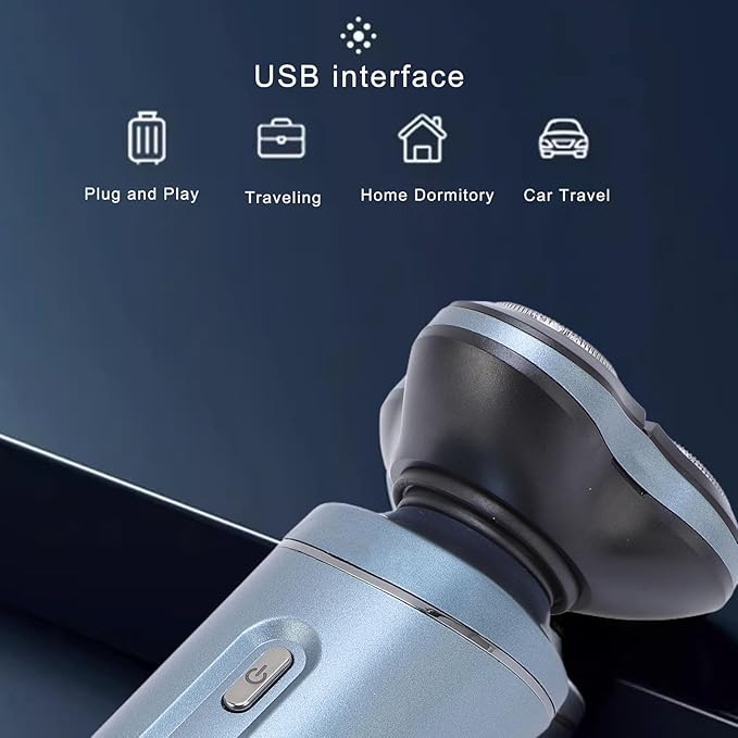 Electric Razors for Men 3 in 1 Rechargeable Electric Shaver with Sideburns and Nose Hair Trimmer Portable Travel Trimmer Face Shaver for Men