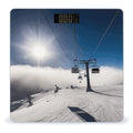 Ski Lift at Sunshine Scale for Body Weight High Precision Digital Weight Scales with LCD Display Anti-Slip Sturdy Slim Tempered Glass Bathroom Scale for Home Use