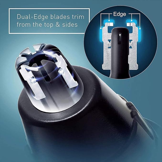 Ear Nose Hair Trimmer for MenMens Electric Nose Hair TrimmerWater Resistant Stainless Steel Nose and Ear Hair Trimmer