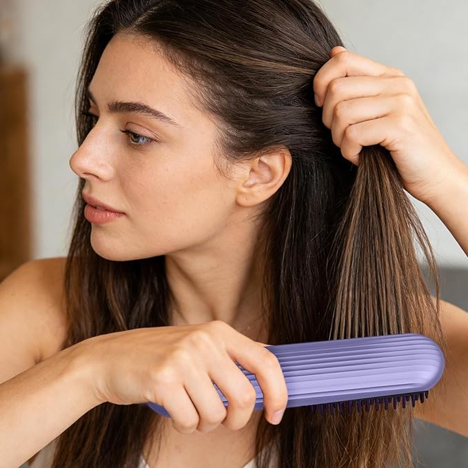 Hair Straighteners for Women3-Temp Rechargeable LCD Display - Cordless Hair Straightener Hot Brushfor Women Girls Long Short Styling Home Travel Party Daily Dating Wedding