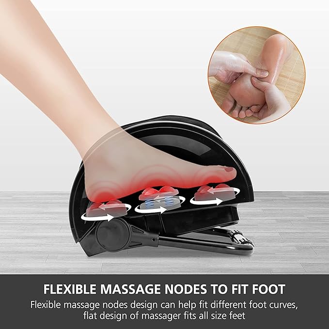Snailax Shiatsu Massage Cushion with Heat Massage Chair Pad Kneading Back Massager for Home Office Seat use Foot Massager Machine with Heat