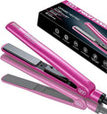 Dan Technology 2-in-1 1 Ceramic Flat Iron: Dual Voltage Adjustable Temperature Professional Straightener for Black Hair
